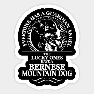 Bernese Mountain Dog Guardian Angel dog mom Sticker